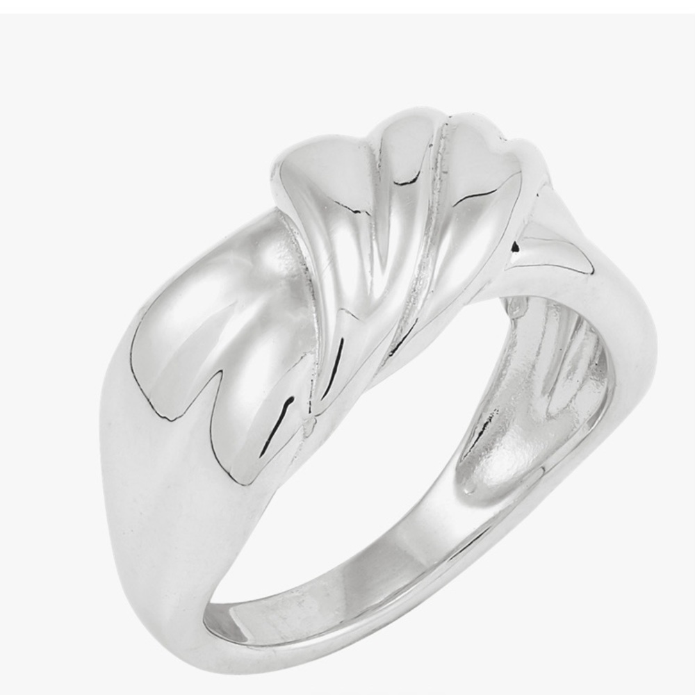 Retired Silpada Plot Twist Ring Size 5 - image 2